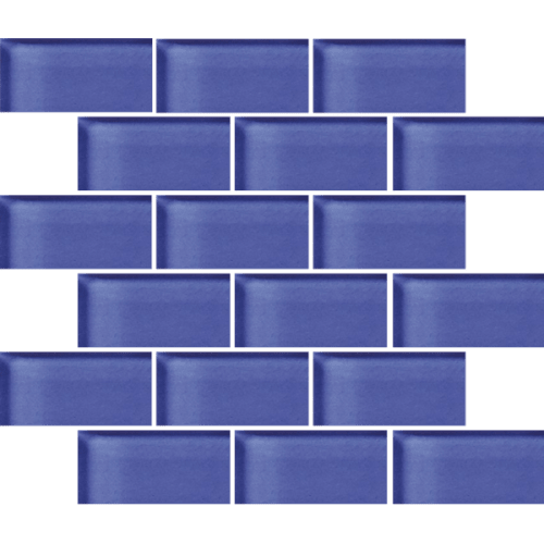 Glass Blox in Amethyst 2"x4" Glass Tile