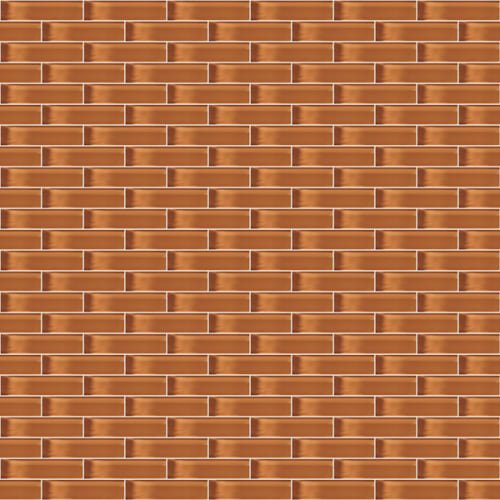 Glass Blox in Iced Tea 1/2"x2" Glass Tile