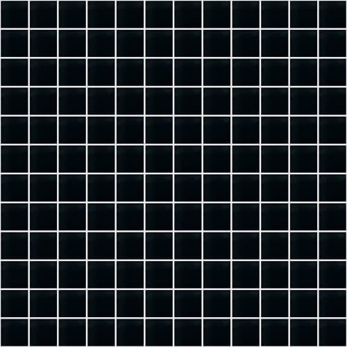 Glass Blox in Black Magic 1"x1" Glass Tile