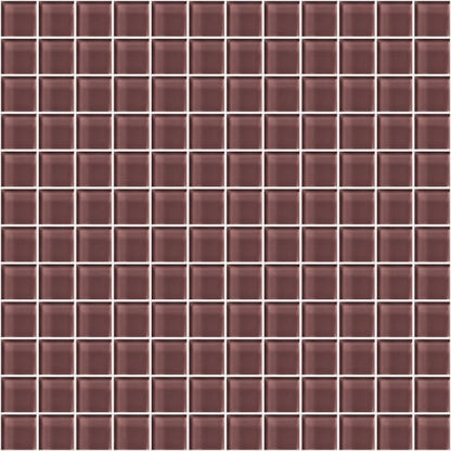 Glass Blox in Taupe Fog 1"x1"