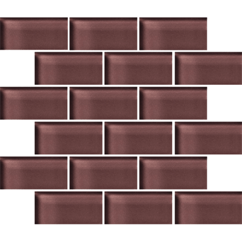 Glass Blox in Taupe Fog 2"x4" Glass Tile