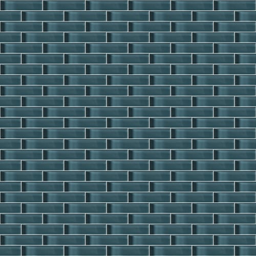 Glass Blox in Ocean Air 1/2"x2" Glass Tile