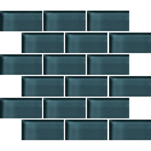 Glass Blox in Ocean Air 2"x4" Glass Tile