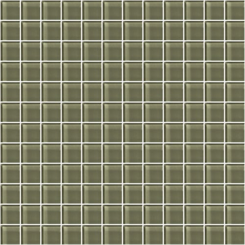 Glass Blox in Olive Mist 1"x1" Glass Tile