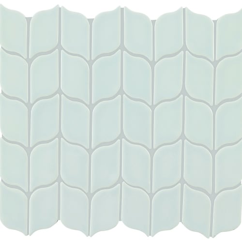Handwritten in Par Avion Leaf Mosaic 3"x6" Tile