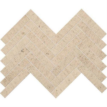 Ascend in Honest Greige Chevron Mosaic