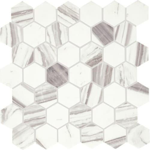 Eclessia Marble in Volakas Hexagon Natural Stone