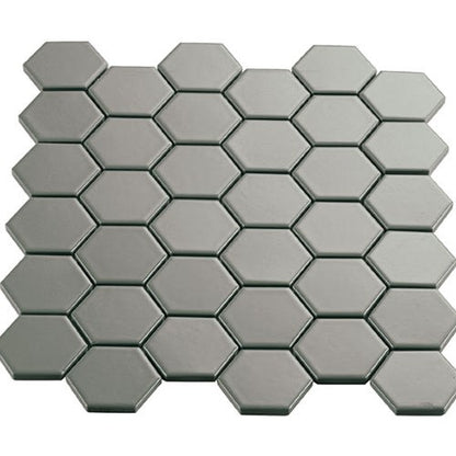 Multiplier in Grey Hexagon Mosaic 2"x2" Matte
