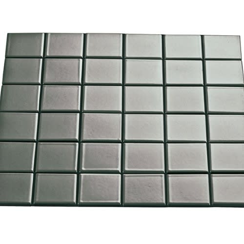 Multiplier in Grey Square Mosaic 2"x2" Gloss Tile