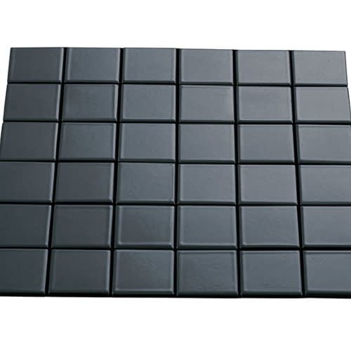 Multiplier in Dark Grey Square Mosaic 2"x2" Matte Tile