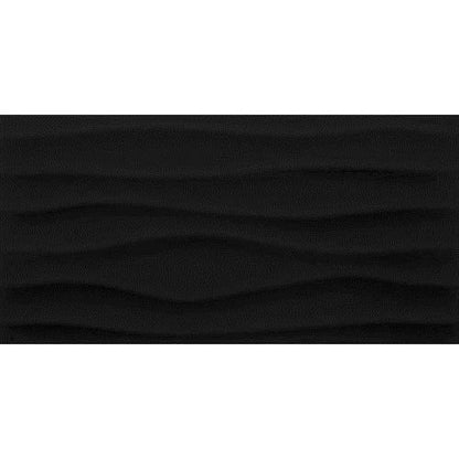 Multitude in Domino Black Wave 12x24