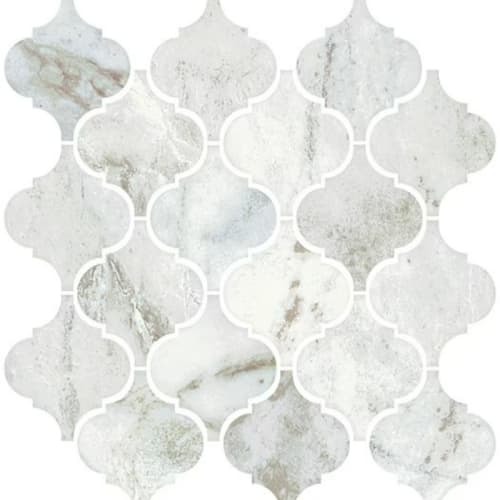Mythique Marble in Majestic Matte Arabesque Tile