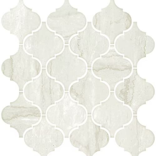 Mythique Marble in Botticino Matte Arabesque Tile