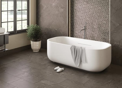 Owen Stone in Sable 12"x24" Leather Tile