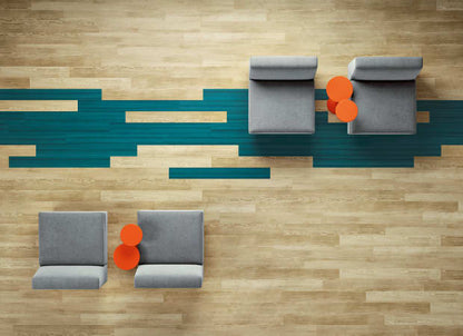 COLOR RANGE 20 in Turquoise Luxury Vinyl