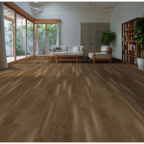 SPC Max - Bridge River in Cabernet Brown Luxury Vinyl