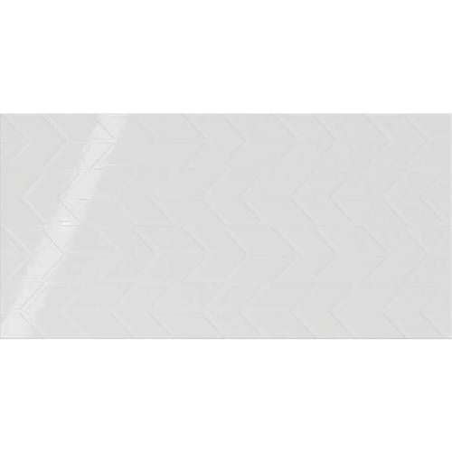 Showscape in Stylish White Chevron 12x24