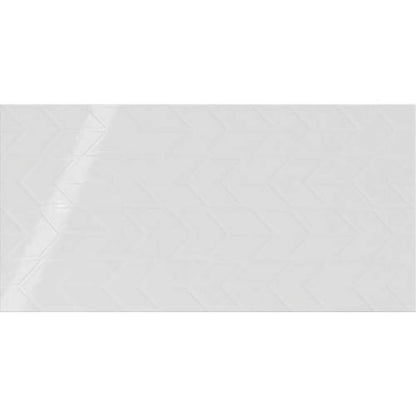 Showscape in Stylish White Chevron 12x24