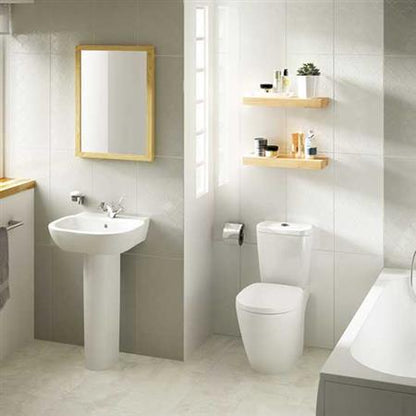 Showscape in Soft Gray Arabesque 12x24 Tile