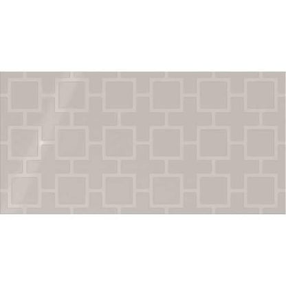 Showscape in Soft Gray Square Lattice 12x24