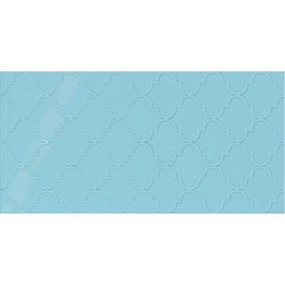 Showscape in Crisp Blue Arabesque 12x24