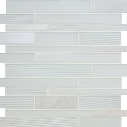 Serentina in Bliss Random Linear Glass Tile