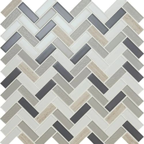Serentina in Tranquility Random Linear Glass Tile