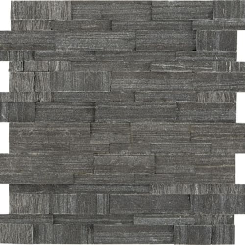Stacked Stone in Macau Black Natural Stone