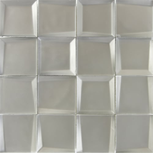 Sideview Glass in Tungsten 3"x3" Matte Glass Tile