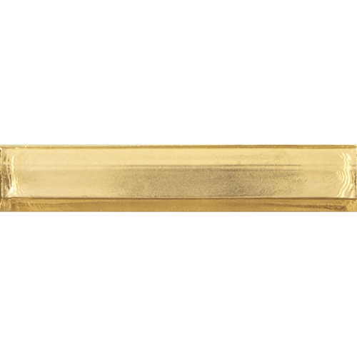 Sideview Glass in Gold 1"x6" Polished Glass Tile