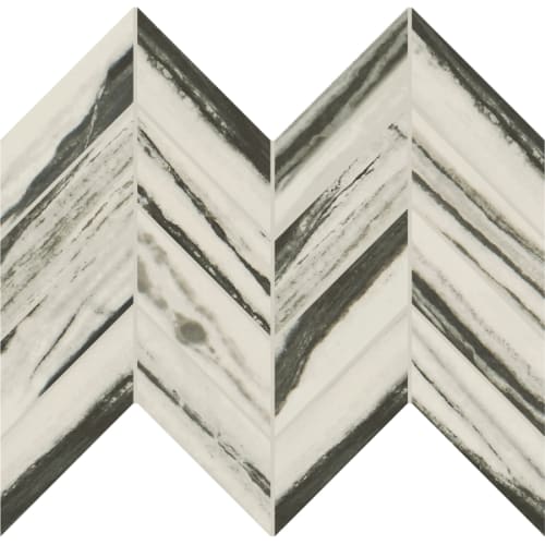 Vertuo in Stria Bravura Chevron 12x12 Tile
