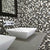 Uptown Glass in Matte Alabaster Glass Tile