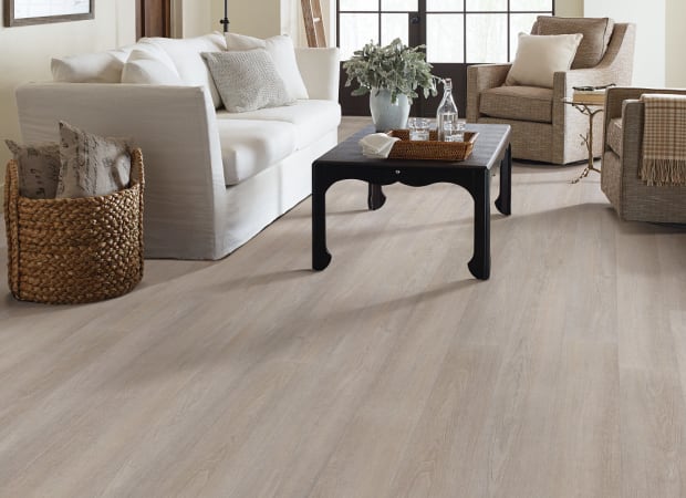 SETUP in Greige Walnut Luxury Vinyl