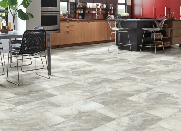 PARAGON TILE PLUS in White Onyx Luxury Vinyl