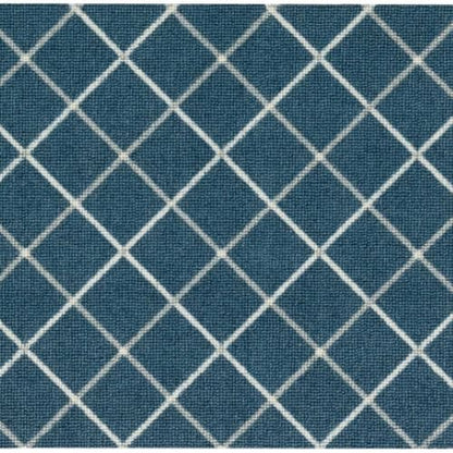 Wilton Essence Bristol Plaid in Blue/Ivory Carpet