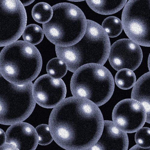 Bubbles - 32 in Silver Carpet