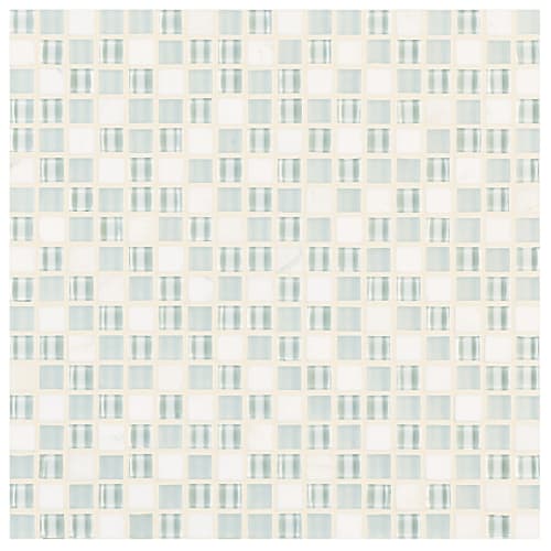 Ebb and Flow in Snow And Ice .5"x.5" Glass Tile