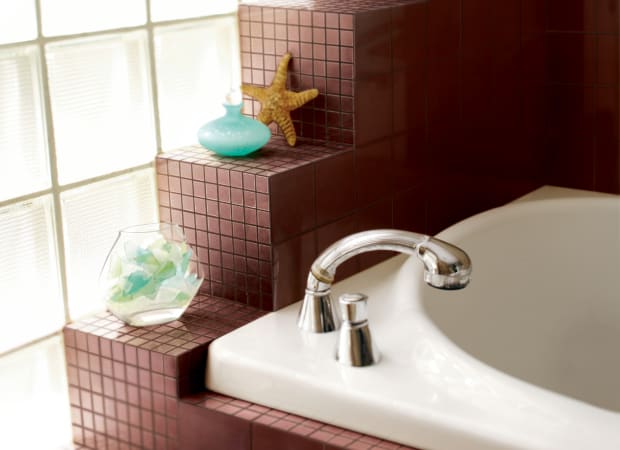 Glass Blox in Brandy 1"x1" Glass Tile