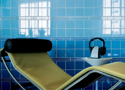 Glass Blox in Aegean 4"x4" Glass Tile
