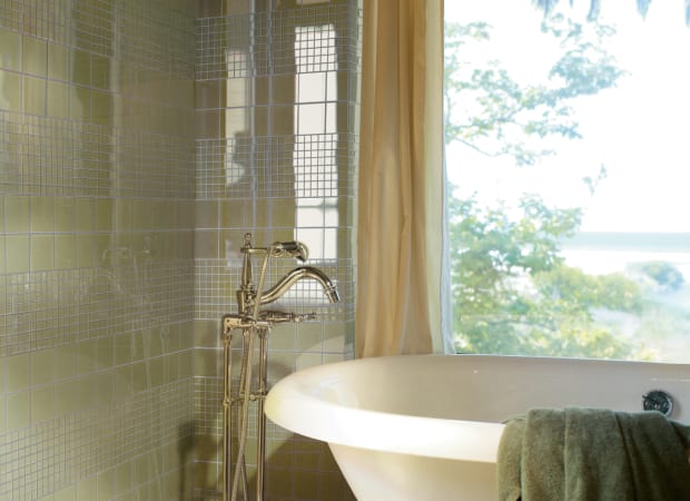Glass Blox in Dewdrop 1"x1" Glass Tile