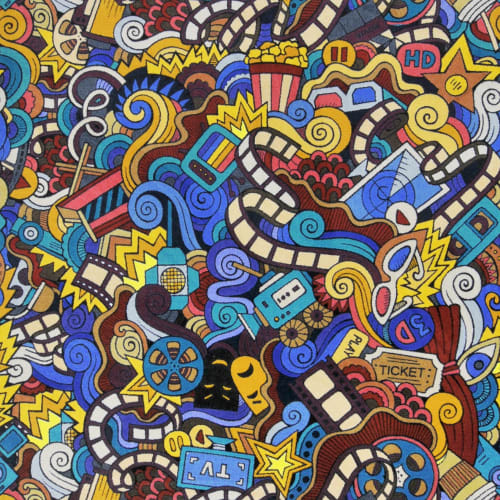 Hollywood Graffiti - 32 in Multi Carpet