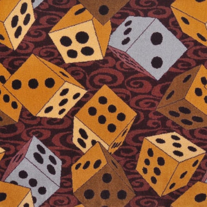 Roll the Dice - 32 in Burgundy Carpet