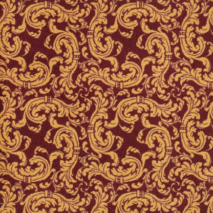 Scrollwork - 32 in Burgundy Carpet
