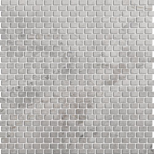 Marble Silver Collection in Silver Polished - Mini Offset Natural Stone