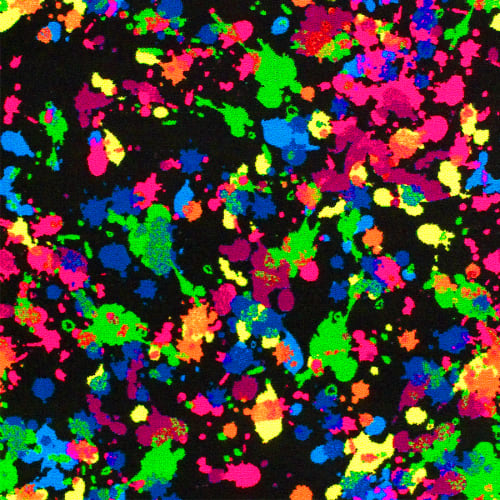 Splatter Paint Fluorescent - 18 in Fluorescent Carpet