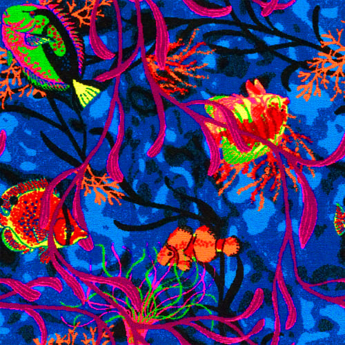 Under the Sea Fluorescent - 18 in Fluorescent Carpet